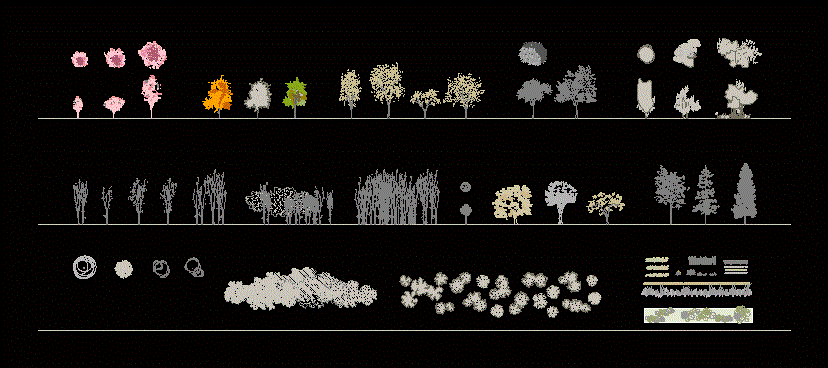 Vegetação e árvores 2d